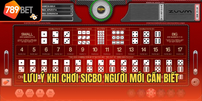 Lưu ý khi chơi Sicbo người mới cần biết