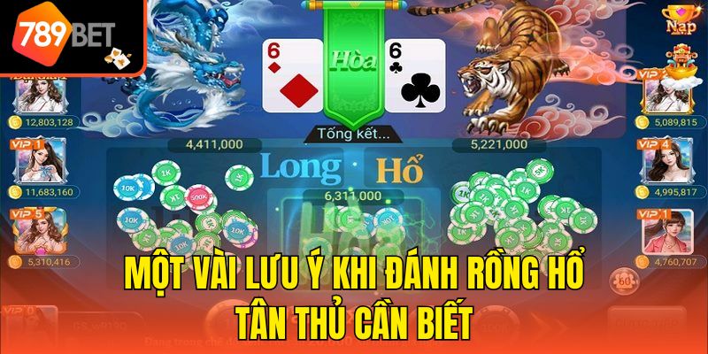Một vài lưu ý khi đánh Rồng Hổ tân thủ cần biết